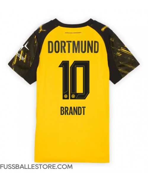 Günstige Borussia Dortmund Julian Brandt #10 Heimtrikot Damen 2025-26 Kurzarm Günstige Borussia Dortmund Julian Brandt #10 Heimtrikot Damen 2025-26 Kurzarm